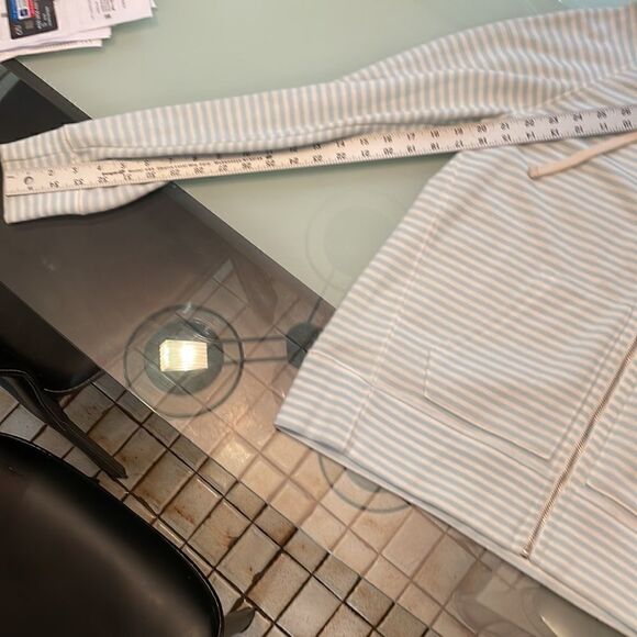 Gap hoodie white/blue stripe full zipper. - Picture 9 of 12